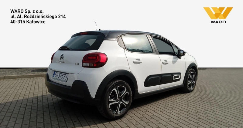 Citroen C3 cena 56900 przebieg: 28500, rok produkcji 2020 z Suchań małe 277